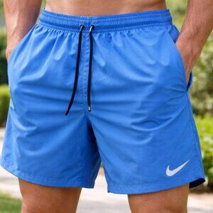 Nike Men's 2-In-1 Blue Running Compression Shorts Size Large